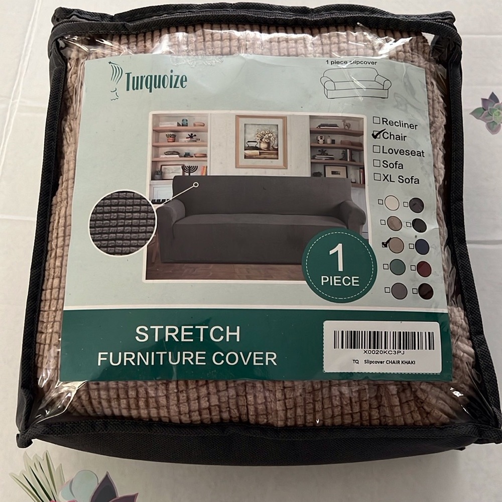 Turquoize Stretch Furniture Cover - Chair